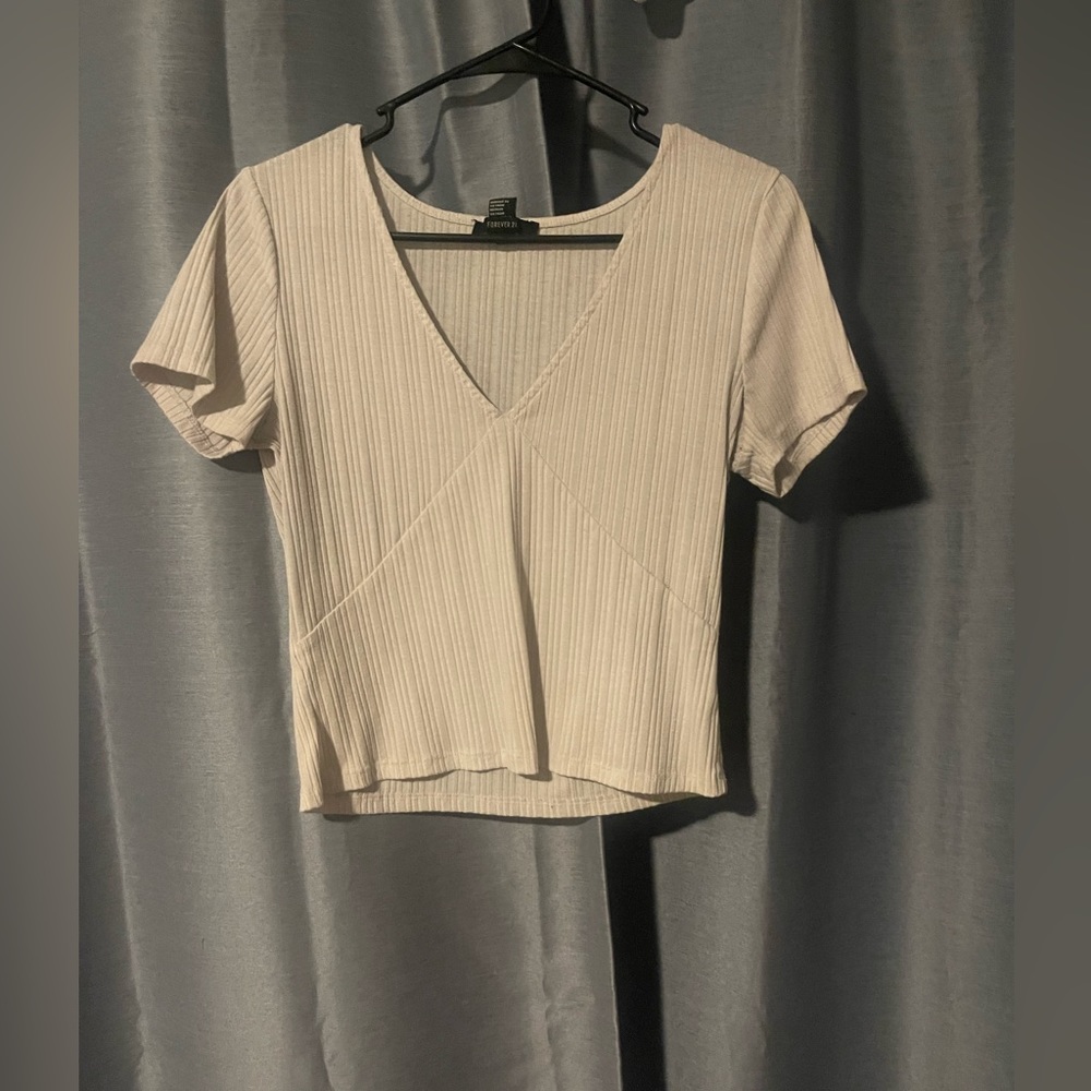 White crop top